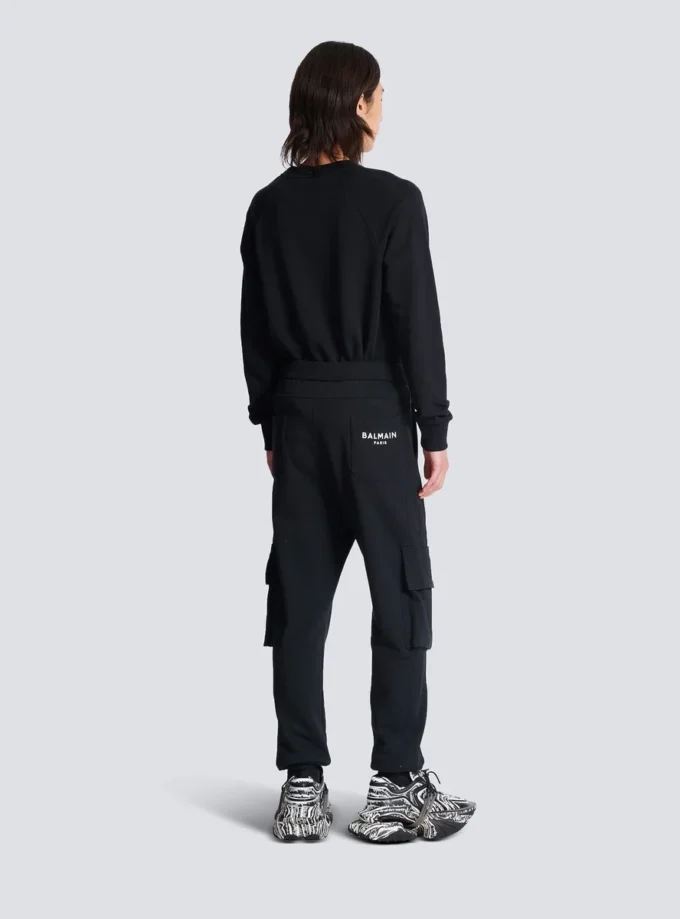 Pantaloni cargo con stampa Balmain Paris Pantaloni cargo con stampa Balmain Paris