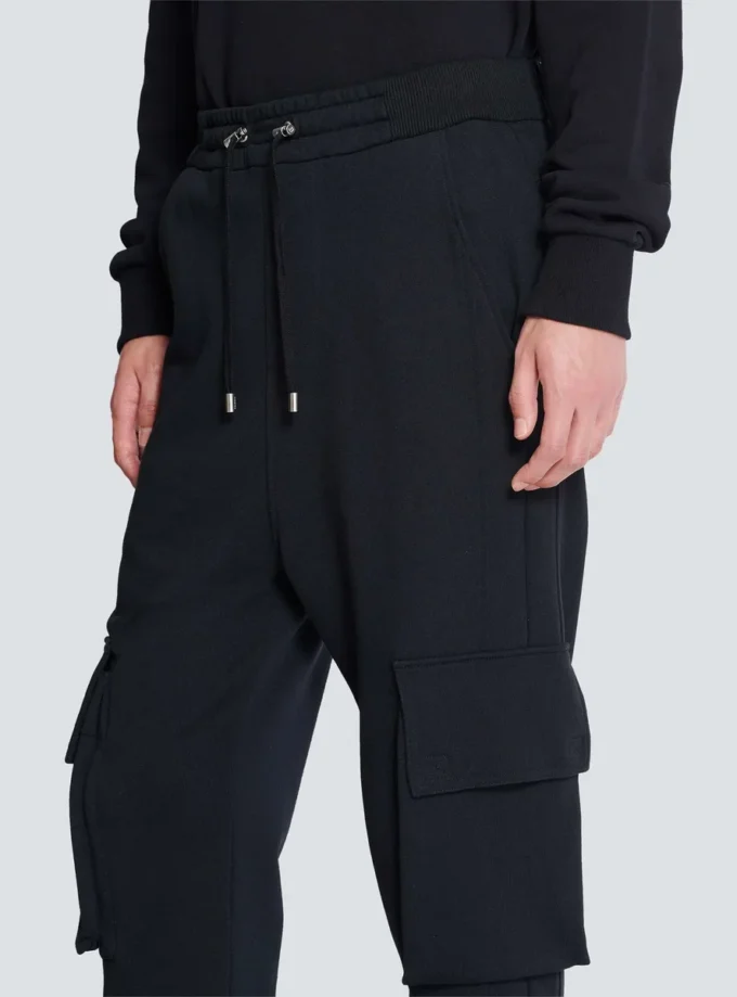 Pantaloni cargo con stampa Balmain Paris Pantaloni cargo con stampa Balmain Paris