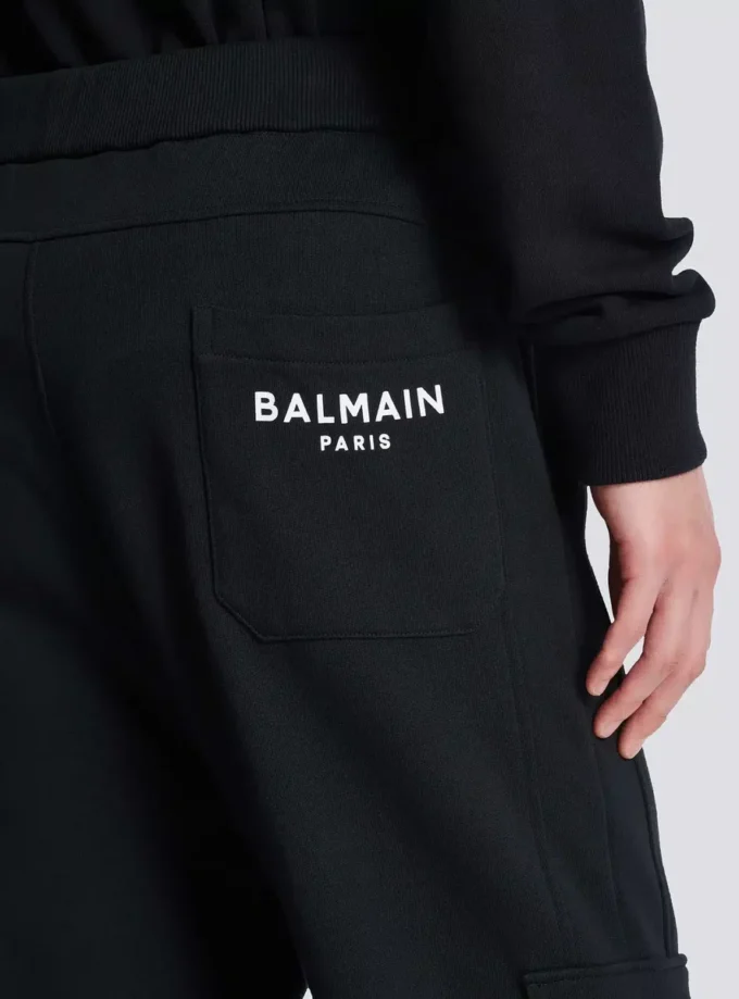 Pantaloni cargo con stampa Balmain Paris Pantaloni cargo con stampa Balmain Paris