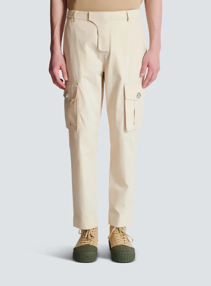 Pantaloni cargo in cotone