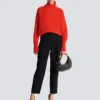 Pantaloni cargo in lana grain de poudre Pantaloni cargo in lana grain de poudre
