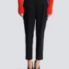 Pantaloni cargo in lana grain de poudre Pantaloni cargo in lana grain de poudre