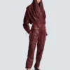 Pantaloni cargo in pelle di agnello Pantaloni cargo in pelle di agnello