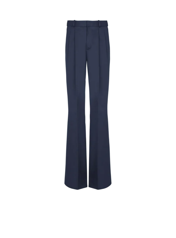Pantaloni con pinces in twill di cotone Pantaloni con pinces in twill di cotone