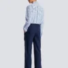 Pantaloni con pinces in twill di cotone Pantaloni con pinces in twill di cotone