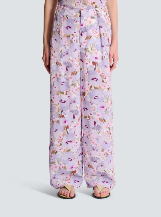 Pantaloni con stampa Poppy Flower Pantaloni con stampa Poppy Flower