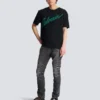 Pantaloni da motociclista slim fit in denim Pantaloni da motociclista slim fit in denim