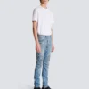 Pantaloni da motociclista slim fit in denim Pantaloni da motociclista slim fit in denim