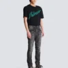 Pantaloni da motociclista slim fit in denim Pantaloni da motociclista slim fit in denim