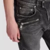 Pantaloni da motociclista slim fit in denim Pantaloni da motociclista slim fit in denim