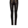 Pantaloni da motociclista slim fit in pelle di agnello Pantaloni da motociclista slim fit in pelle di agnello