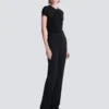 Pantaloni dritti grain de poudre