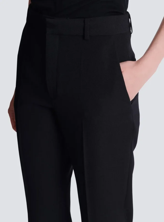 Pantaloni dritti grain de poudre