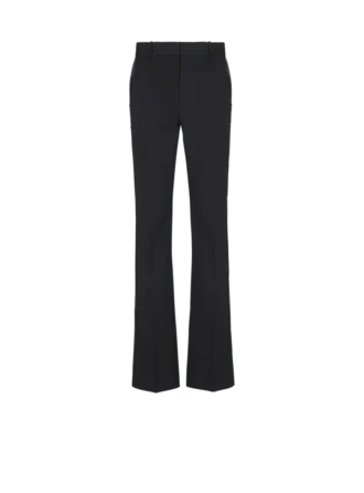 pantaloni dritti in lana con ricami in cristallo 1 330x446 - Pantaloni dritti in lana con ricami in cristallo