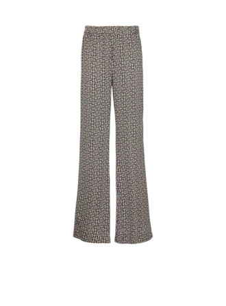 Pantaloni fluidi con monogramma