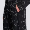 Pantaloni in crêpe con motivo Constellation in strass Pantaloni in crêpe con motivo Constellation in strass