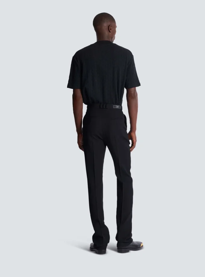 Pantaloni in lana con pinces Pantaloni in lana con pinces