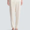 Pantaloni in seta a vita alta Pantaloni in seta a vita alta