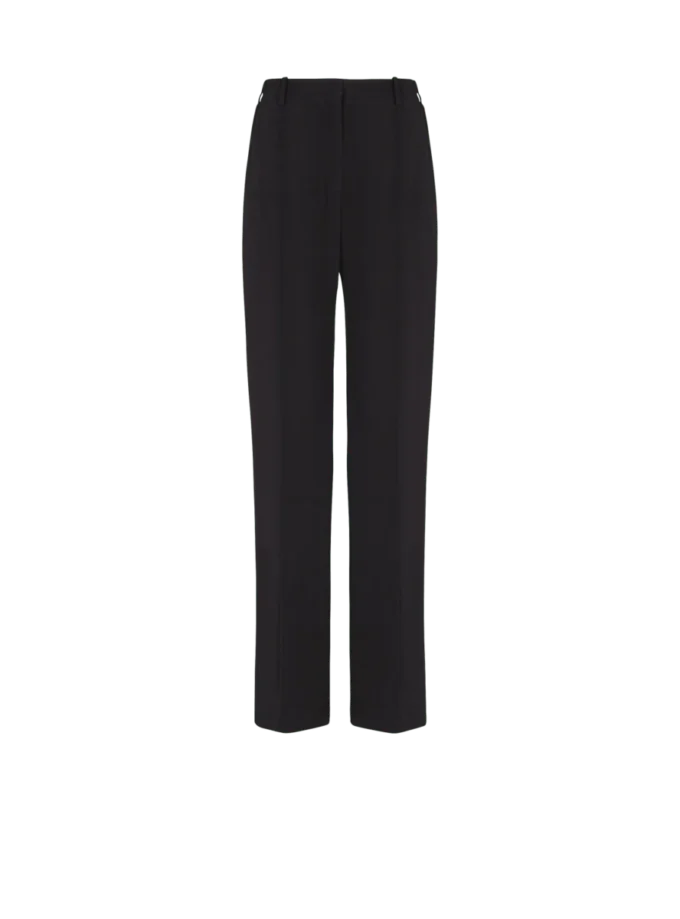 Pantaloni sartoriali dritti in crêpe Pantaloni sartoriali dritti in crêpe