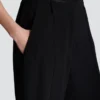 Pantaloni sartoriali dritti in crêpe Pantaloni sartoriali dritti in crêpe