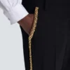 Pantaloni sartoriali dritti in crêpe ricamato Pantaloni sartoriali dritti in crêpe ricamato