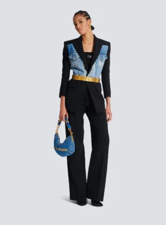 Pantaloni sartoriali grain de poudre