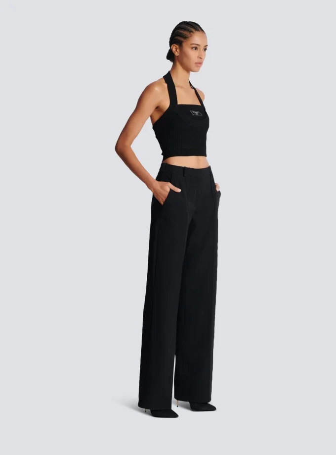 Pantaloni sartoriali grain de poudre Pantaloni sartoriali grain de poudre