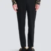 Pantaloni sartoriali in lana a gamba dritta Pantaloni sartoriali in lana a gamba dritta