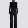 Pantaloni sartoriali in raso a gamba dritta Pantaloni sartoriali in raso a gamba dritta