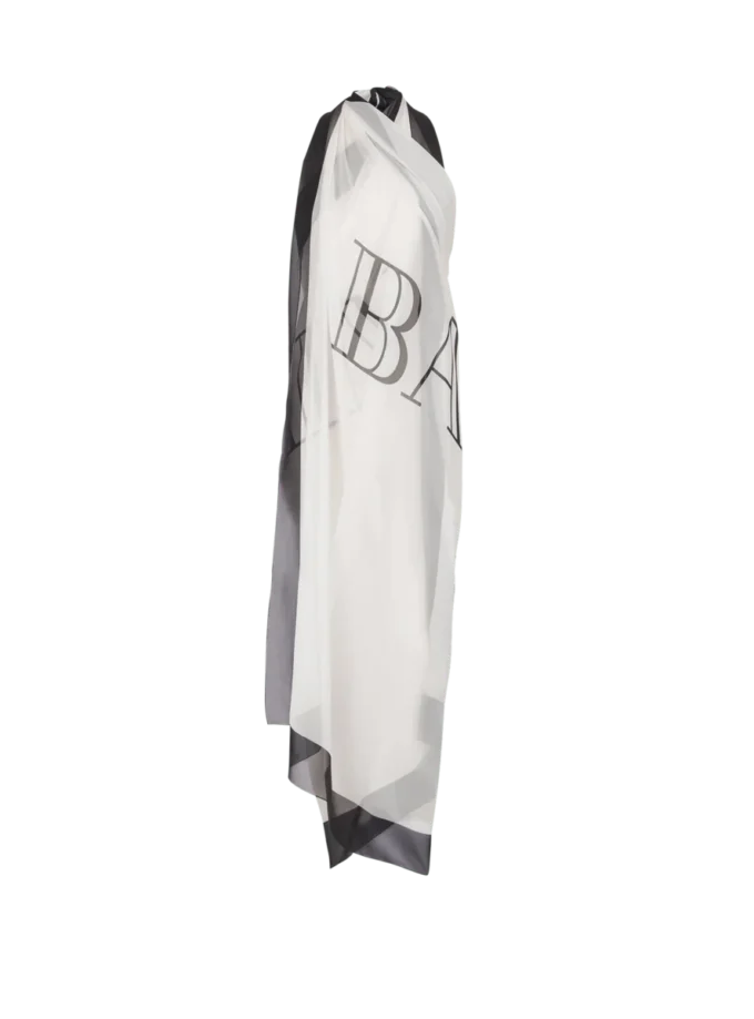 Pareo da spiaggia stampato bicolore Balmain Couture
