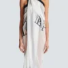 Pareo da spiaggia stampato bicolore Balmain Couture
