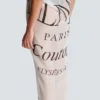 Pareo da spiaggia stampato bicolore Balmain Couture