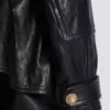 Parka in pelle di agnello con motivo a rombi impunturato Parka in pelle di agnello con motivo a rombi impunturato