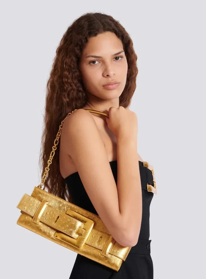 Pochette in pelle laminata Anthem Pochette in pelle laminata Anthem