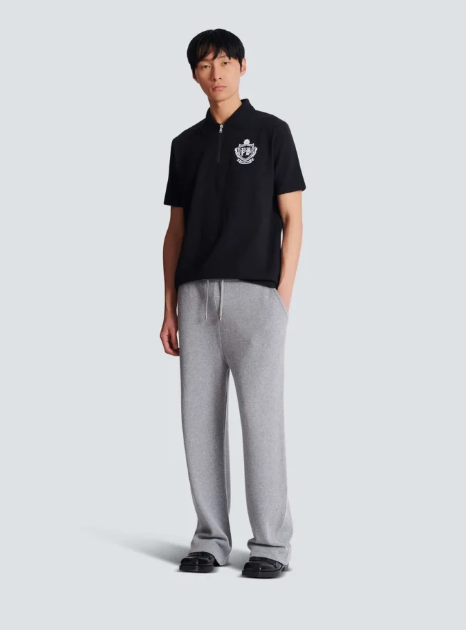 Polo a maniche corte con emblema College Polo a maniche corte con emblema College
