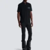 Polo in cotone con etichetta Balmain Couture in pelle Polo in cotone con etichetta Balmain Couture in pelle
