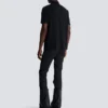 Polo in cotone con etichetta Balmain Couture in pelle Polo in cotone con etichetta Balmain Couture in pelle