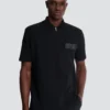 Polo in cotone con etichetta Balmain Couture in pelle Polo in cotone con etichetta Balmain Couture in pelle