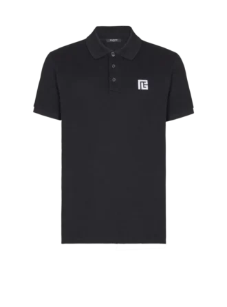 Polo in cotone ricamato Polo in cotone ricamato