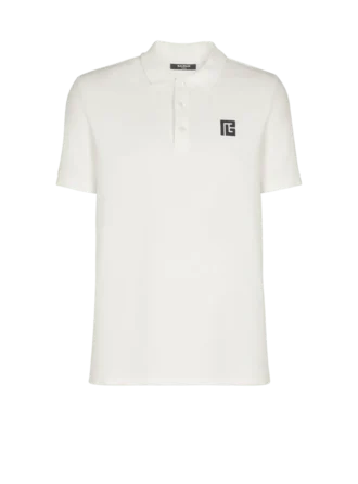 Polo in cotone ricamato