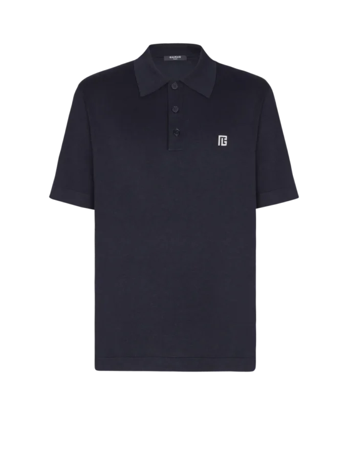 Polo in cotone ricamato Polo in cotone ricamato