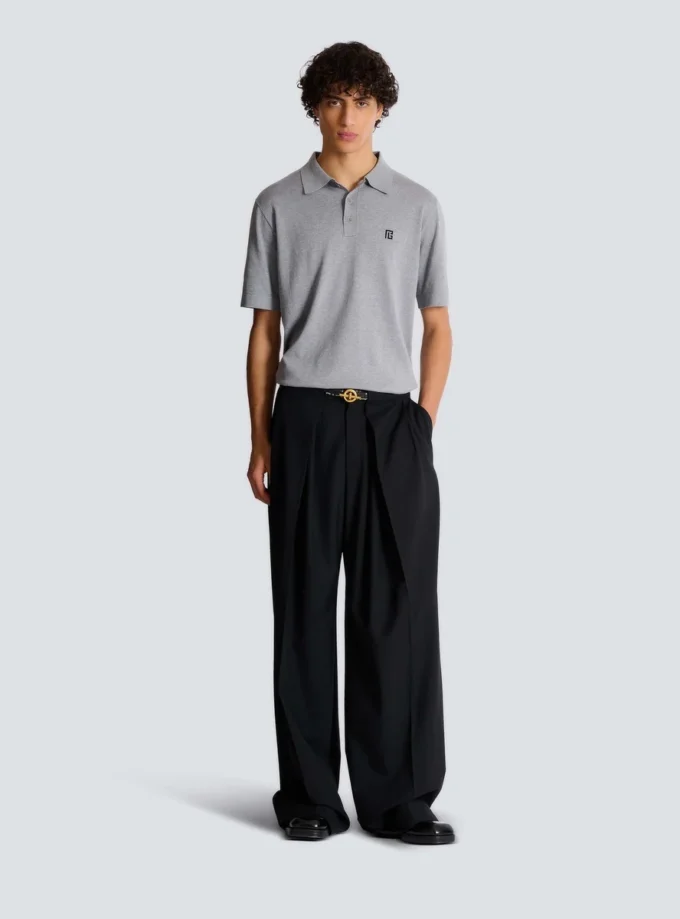 Polo in cotone ricamato Polo in cotone ricamato