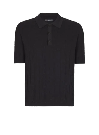 Polo in maglia con monogramma