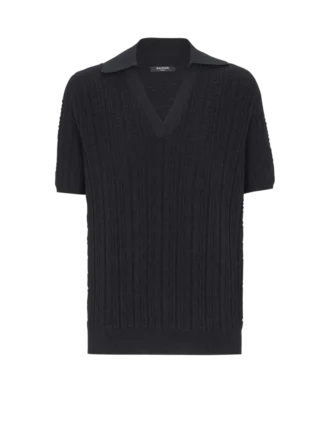 Polo in maglia con monogramma Polo in maglia con monogramma