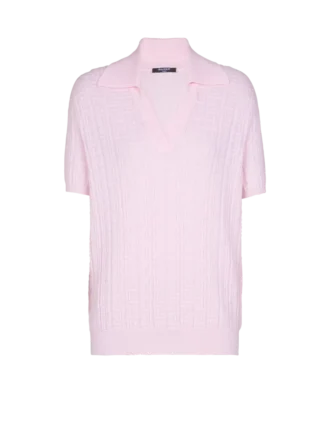 Polo in maglia con monogramma