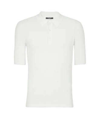 Polo in maglia con monogramma