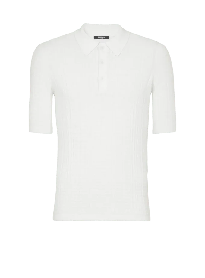 Polo in maglia con monogramma Polo in maglia con monogramma