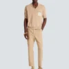 Polo in maglia con ricamo Balmain Écusson Polo in maglia con ricamo Balmain Écusson