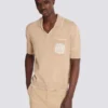 Polo in maglia con ricamo Balmain Écusson Polo in maglia con ricamo Balmain Écusson