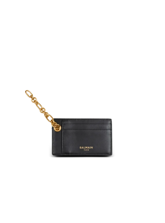 Portacarte jacquard con monogramma Pulse